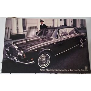 Rolls Royce Silver Shadow Long Wheelbase Formal Sedan Brochure Vintage‎